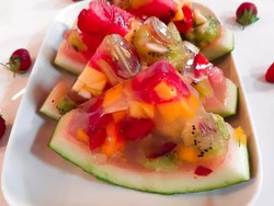 Masak Masak : Puding Buah Dalam Semangka