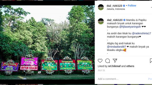 Rizki DA Hapus Foto Nadya dari IG, Netizen: Suami Macam Apa