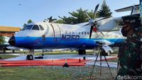 Foto Pesawat N250 yang Dimonumenkan di Museum TNI AU Yogya