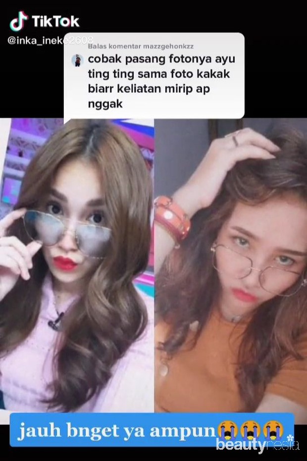 Viral Perempuan Cantik Ini Disebut Kembaran Ayu Ting Ting 2179