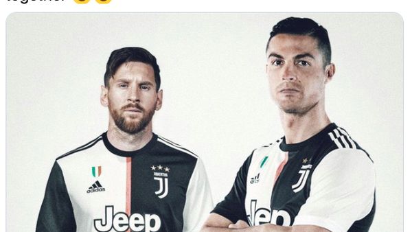 Meme Messi Tinggalkan Barcelona, Ronaldo Dibawa-bawa