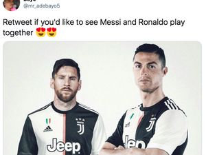 Meme Messi Tinggalkan Barcelona, Ronaldo Dibawa-bawa