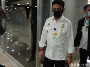 Rapat dengan DPR, Mentan Masih Setia Pakai Kalung Antivirus Corona