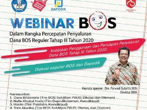 Gimana Sekolah Dapatkan dan Kelola Dana BOS Kemendikbud? Ikuti Webinar Ini