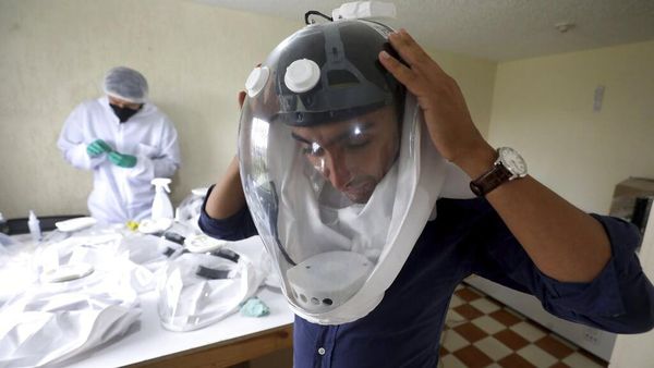Kolombia Kembangkan Helm Astronot Anti-Corona