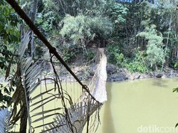 Jembatan Gantung di Sukabumi Putus, Kades Minta Segera Diperbaiki