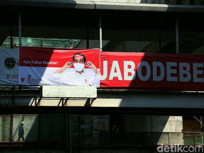 Lewat Spanduk, Jokowi Ajak Warga Gunakan Masker