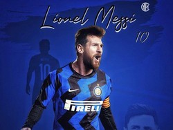 Ada yang ingin Messi dan Ronaldo setim, tapi ada juga yang ingin mereka tetap jadi rival. Keduanya akan bertarung di Derby dItalia jika Messi ke Inter Milan (Foto: Internet/Twitter)