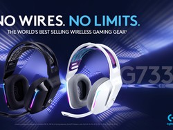 Logitech G733 Lightspeed, Headset Nirkabel Berlatensi Rendah
