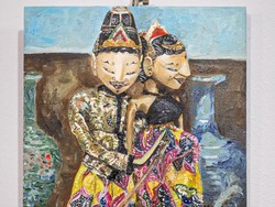 Lukisan Wayang Dipamerkan di Galeri Seni Rusia
