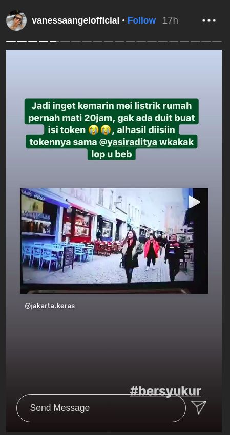 Unggahan Vanessa Angel