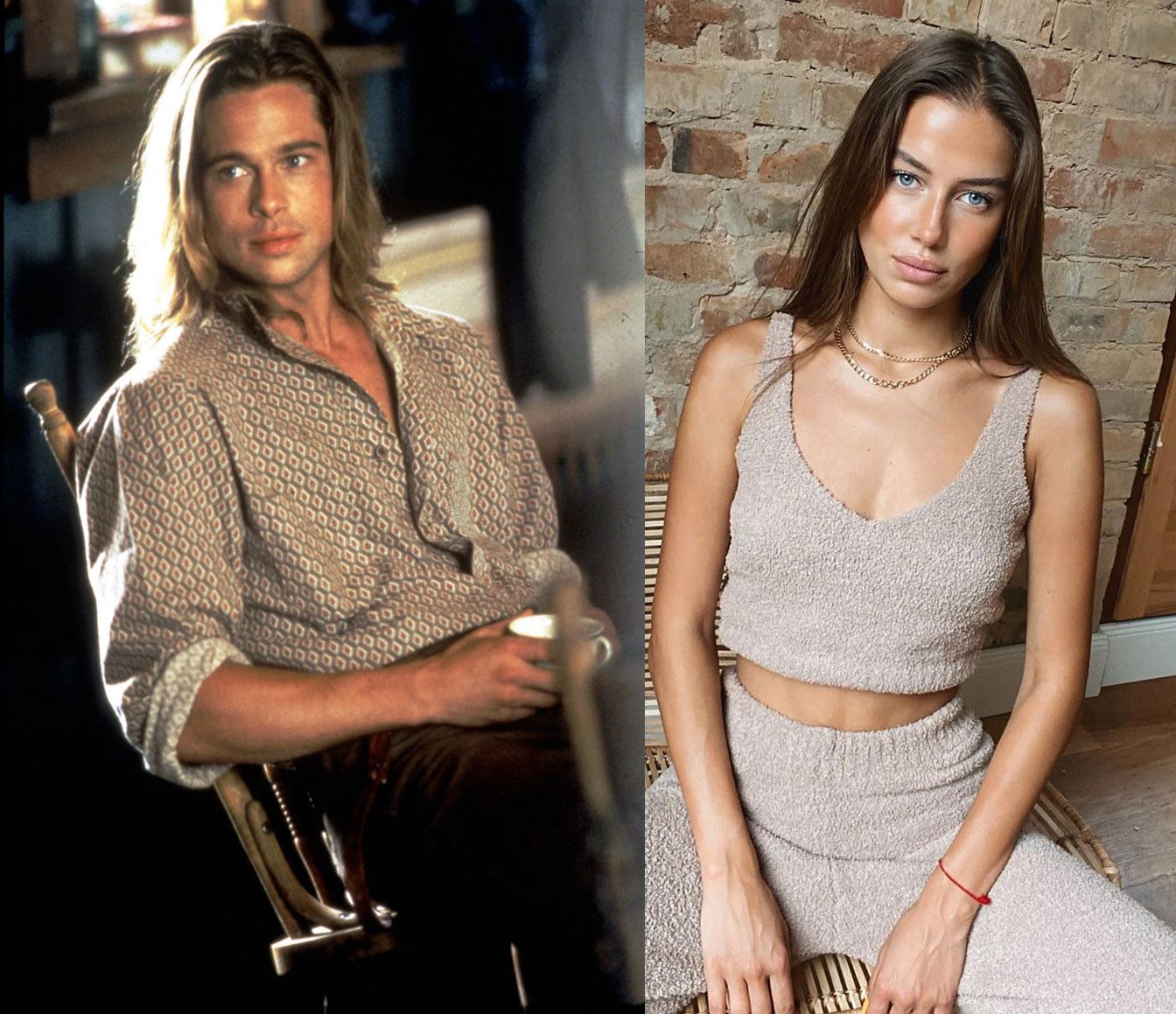 Brad Pitt dan Nicole Poturalski