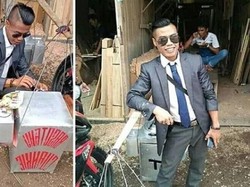 Mirip Anggota DPR, Penjual Tahu hingga Cilok Jualan Pakai Jas dan Dasi