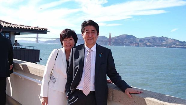 Shinzo Abe and Akie Abe