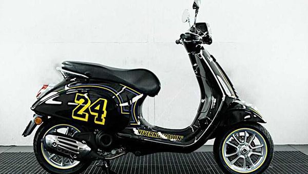 Buruan, Vespa Primavera Edisi Spesial Kobe Bryant Dilelang Buat Amal