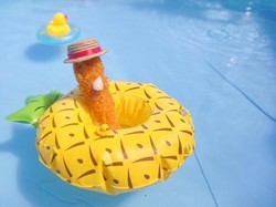 Tampil Modis Seperti Model, Udang Goreng Ini Viral di Media Sosial