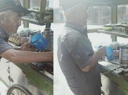 Meski Stroke, Kakek Ini Tetap Jualan Martabak Demi Beli Obat Istrinya