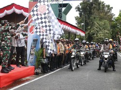 Panglima TNI & Kapolri Lepas Satgas COVID-19 Bermotor Papua
