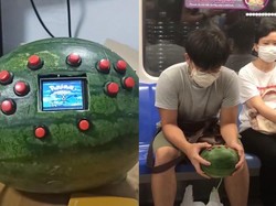 Kreatif! Mahasiswa Ini Ciptakan Game Boy dari Buah Semangka