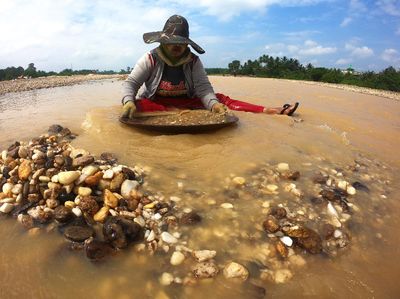 Geliat Aktivitas Penambang Emas Tradisional di Jambi