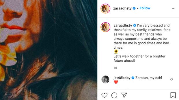 Postingan Adhisty Zara