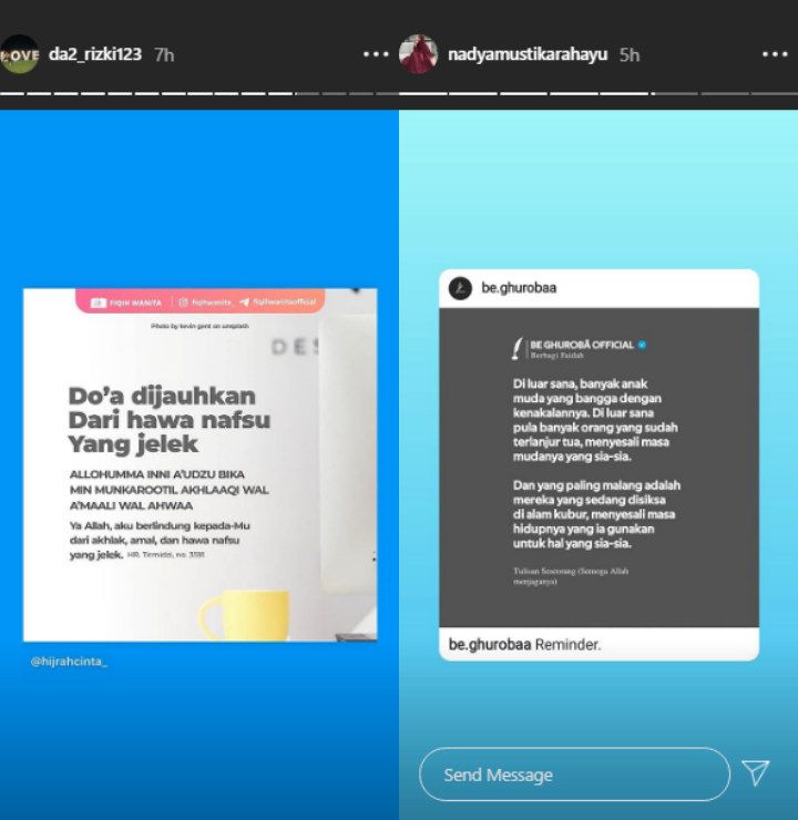 Unggahan Rizki dan Nadya