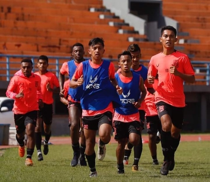 Latihan Borneo FC di Samarinda, Senin (31/8/2020).