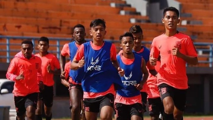 Latihan Borneo FC di Samarinda, Senin (31/8/2020).