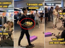 Malang! Pria Ini Ditolak Usai Nyatakan Cinta Pakai Buket Pisang
