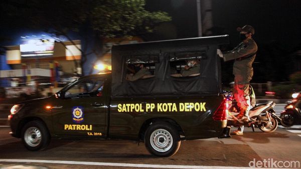 Sosialisasi Jam Malam, Satpol PP Keliling Depok
