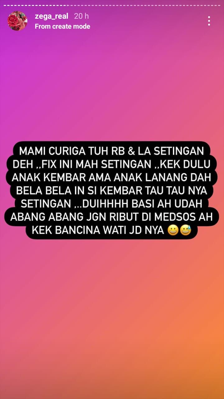 Unggahan manajer Gebby Vesta soal Lesti dan Rizky Billar yang disebut settingan