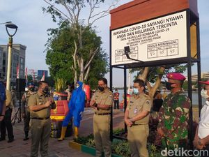 Tinjau Tugu Peti Mati di Danau Sunter, Anies: Ini Peringatan Ancaman COVID Tinjau Tugu Peti Mati di Danau Sunter, Anies: Ini Peringatan Ancaman COVID