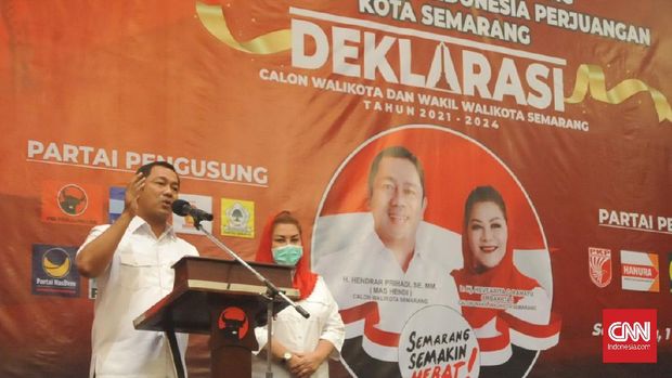 Semua Partai Politik di Kota Semarang akhirnya memutuskan untuk mendukung petahana pasangan Hendrar Prihadi - Hevearita Gunaryanti Rahayu (Hendi-Ita) sebagai Calon Wali Kota dan Calon Wakil Wali Kota Semarang periode 2020-2025