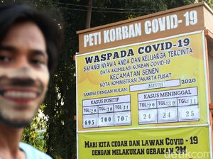 Kampanye Bahaya COVID-19 dengan Peti Mati Terus Digalakkan Kampanye Bahaya COVID-19 dengan Peti Mati Terus Digalakkan
