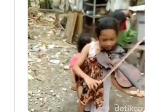 Remaja Surabaya Lihai Main Biola Sambil Gendong Adik Dapat Perhatian Addie MS