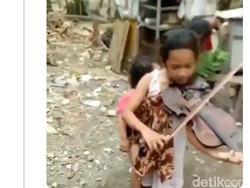 Remaja Surabaya Lihai Main Biola Sambil Gendong Adik Dapat Perhatian Addie MS