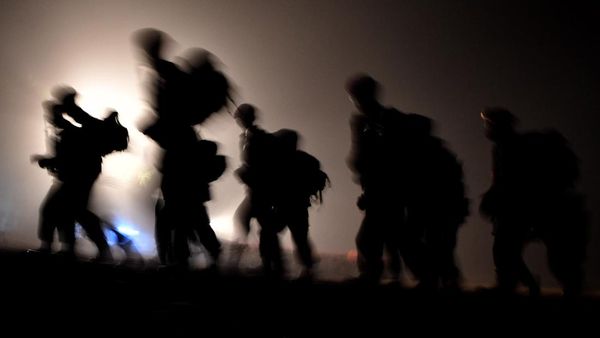 Foto-foto Pembaretan Prajurit Hantu Laut Marinir