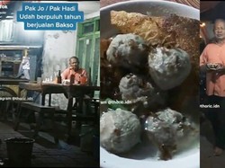 Meski Sudah Jualan Sampai Malam, Penjual Bakso Ini Baru Dapat Dua Pembeli