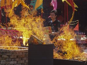 Sembahyang Rebutan di Pekalongan Digelar saat Pandemi