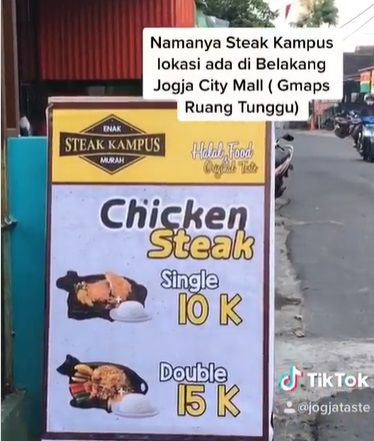 Steak Viral di Yogyakarta Rp 10 Ribuan