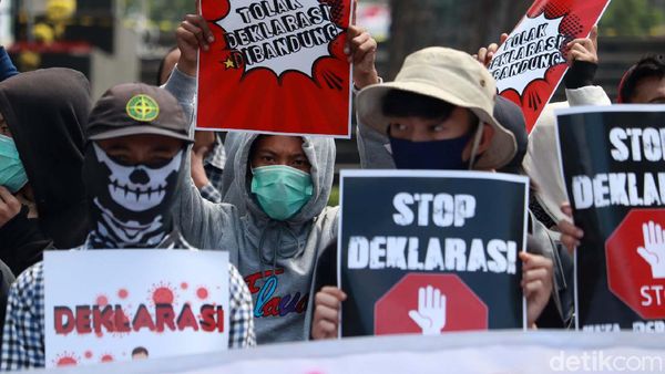 Demo Gedung Sate, Massa Tolak Deklarasi KAMI