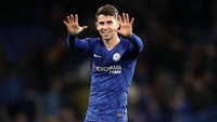Kemudian Jorginho yang dibeli Chelsea dari Napoli ada di nomor lima. Dibeli pada tahun 2018, kala itu Chelsea merogoh kocekk sebesar 57 juta paun atau setara Rp 1 triliun (Getty Images/Bryn Lennon)