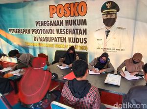 Duh, Ada ASN Terjaring Razia Masker di Kudus