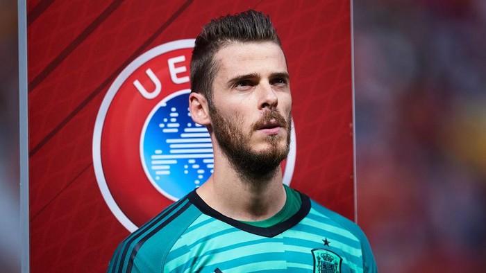 GIJON, SPAIN - SEPTEMBER 08: David De Gea of Spain looks on during the UEFA Euro 2020 qualifier match between Spain and Faroe Islands at Estadio Municipal El Molinon on September 08, 2019 in Gijon, Spain. (Photo by Juan Manuel Serrano Arce/Getty Images)