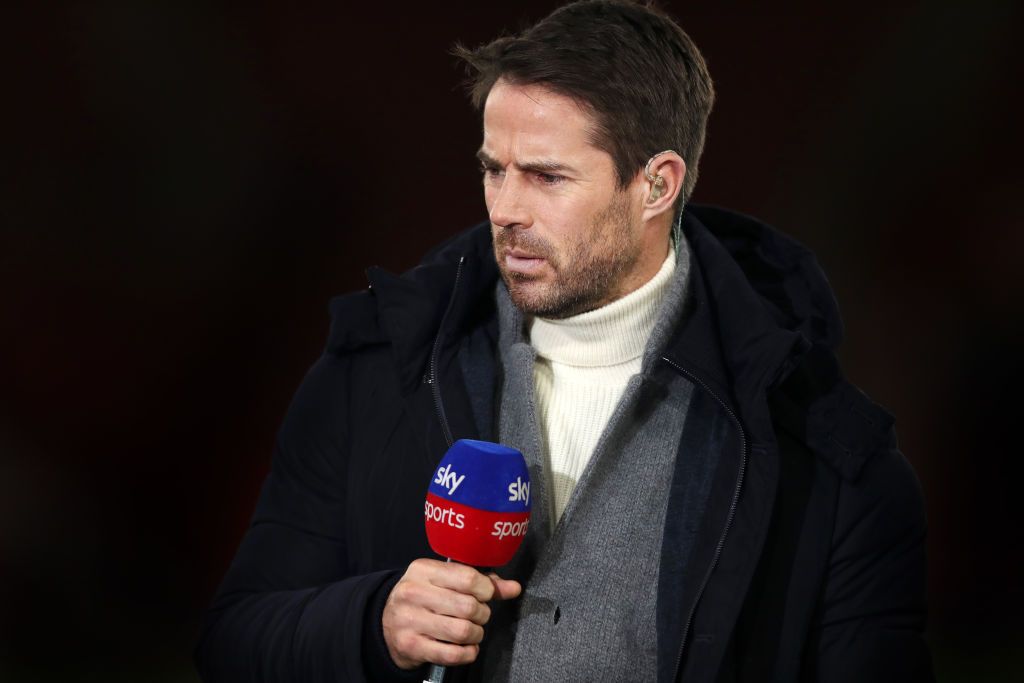 SOUTHAMPTON, ENGLAND - DECEMBER 14: Sky Sports pundit Jamie Redknapp during the Premier League match between Southampton FC and West Ham United at St Mary's Stadium on December 14, 2019 in Southampton, United Kingdom. (Photo by Naomi Baker/Getty Images)
