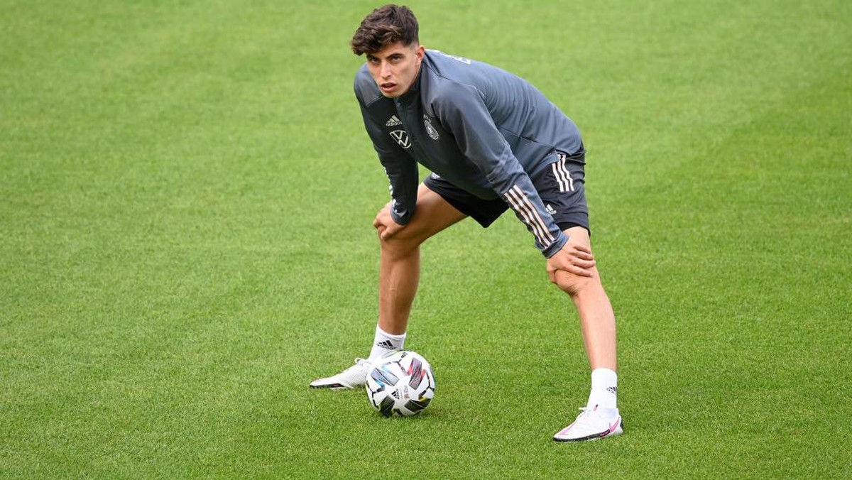 Kai Havertz sudah terbang ke London untuk mengurus transfernya ke Chelsea (Getty Images/Matthias Hangst)