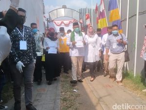 Diiringi Selawat dari Pendukung, Pradi-Afifah Daftar Pilwalkot Depok Diiringi Selawat dari Pendukung, Pradi-Afifah Daftar Pilwalkot Depok