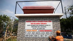 Begini Foto Tugu Peti Mati Ingatkan Bahaya COVID-19