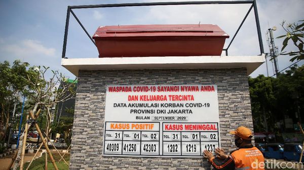 Begini Foto Tugu Peti Mati Ingatkan Bahaya COVID-19