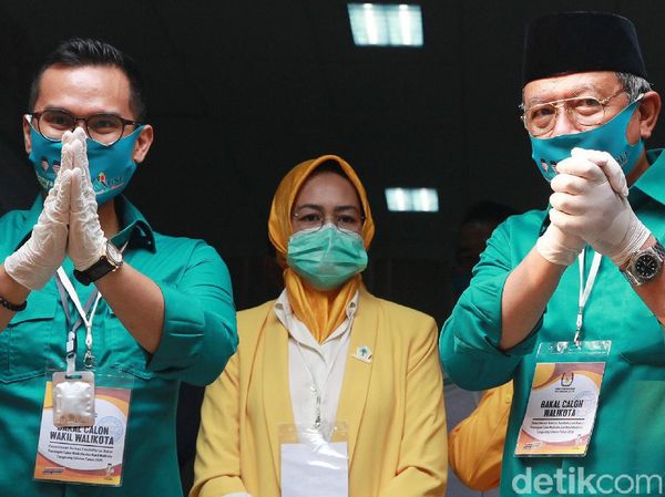Airin Kawal Benyamin-Pilar Saga Daftar Calon Wali Kota ke KPU Tangsel